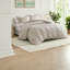 Ensemble de literie 3 pièces moderne, tissu en polyester durable au design neutre scandinave