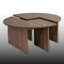 Table basse ronde 2 pièces