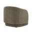 Living Amanda Green Accent Chair Curved Boucle