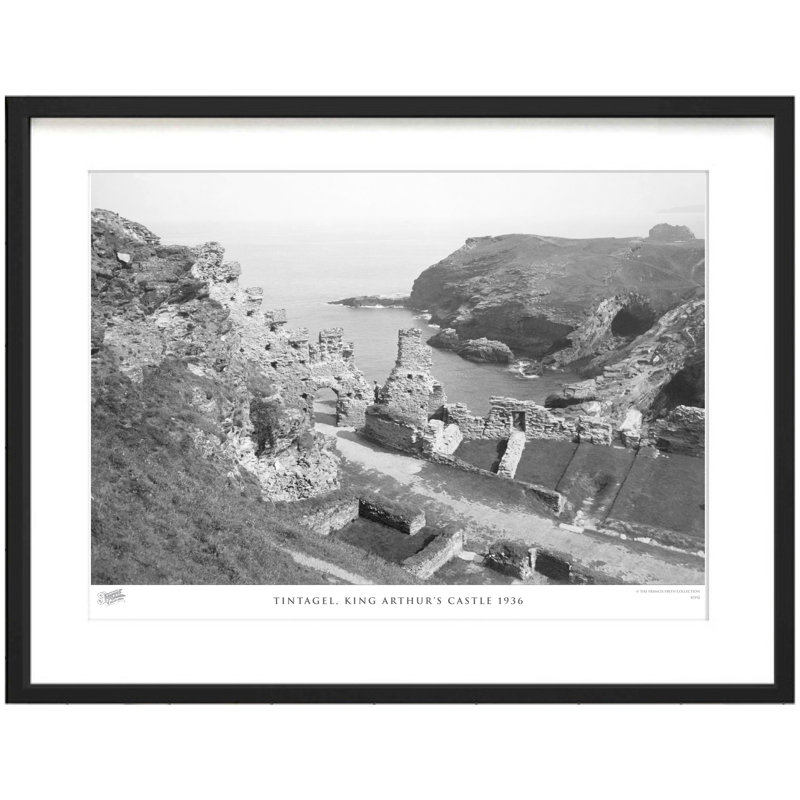 Tintagel, King Arthur's Castle 1936 by Francis Frith - Single Picture Frame Print, 45cm H x 60cm W x 2.3cm D