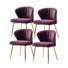 Axia Modern Tufted Velvet Wing Back Side Chair