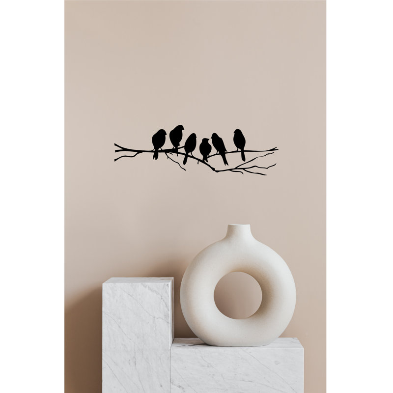 Bird Tree Branch Vinyl Wall Decal Elegant Nature-Inspired Home Decor Sticker Removable & Easy to Apply Stylish Wall Art for Living Room Bedroom or Office Durable Vinyl Mural for a Serene Atmosphere