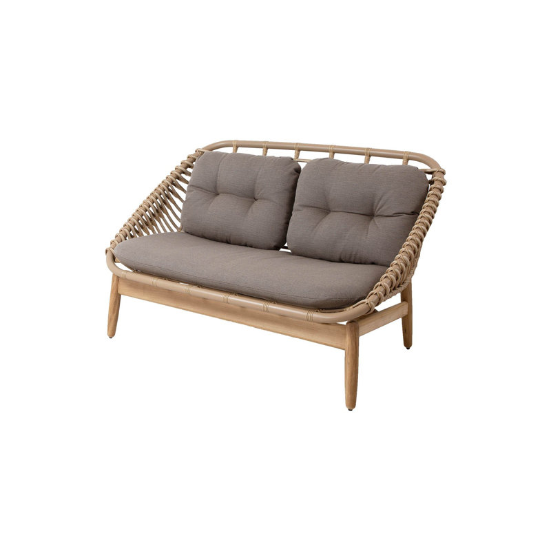 Strington 2-Seater Sofa W/Teak Frame
