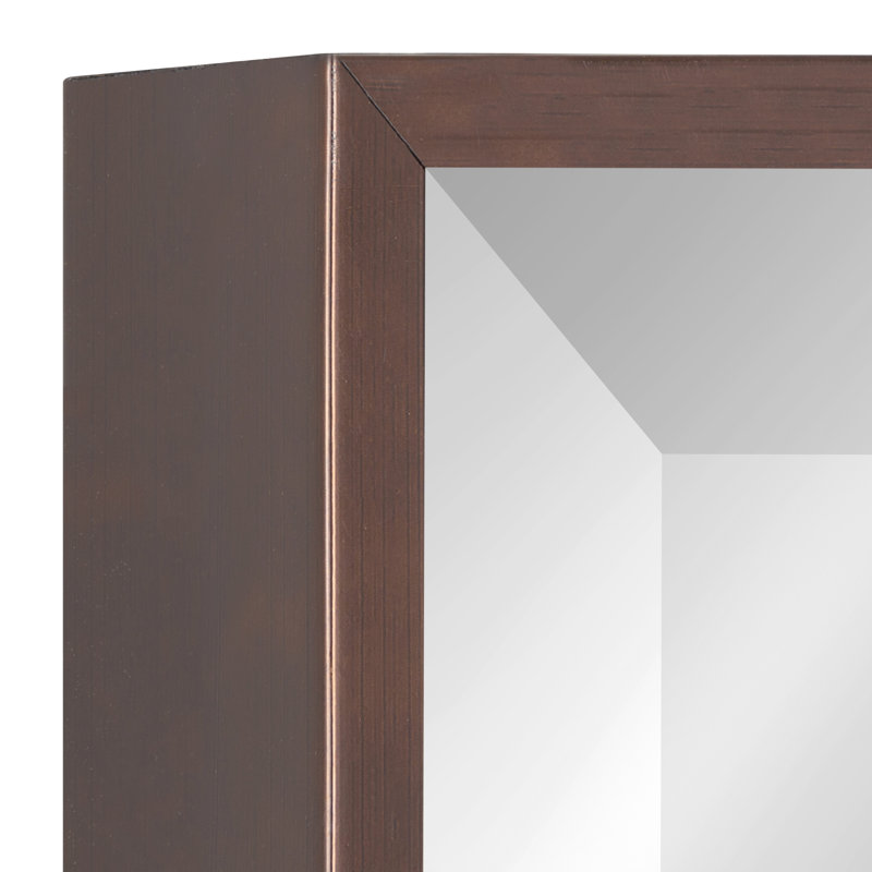 Miroir traditionnel biseauté Logsdon, 24 po x 36 po, Bronze