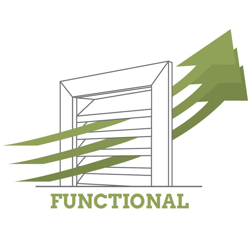 Triangle Gable Vent, Functional