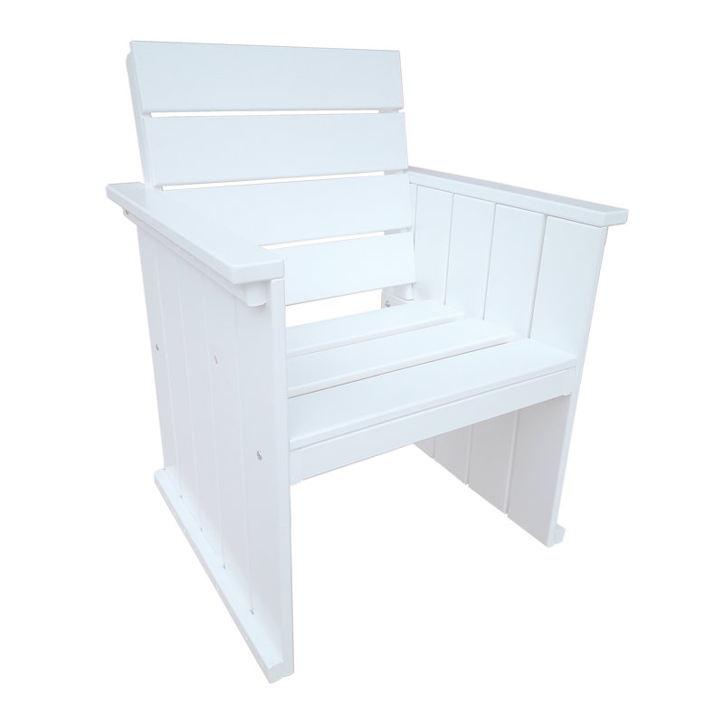 Zephyr Outdoor Patio Dining Armchair, White