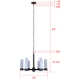 Jaqueze 6 Light Dimmable Chandelier