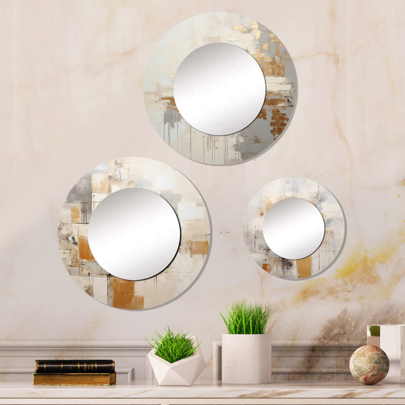 Devarius Metal Round Mirror