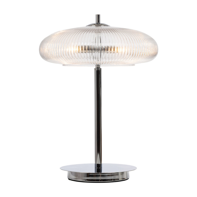 Ashwell Table Lamp with Ribbed Glass