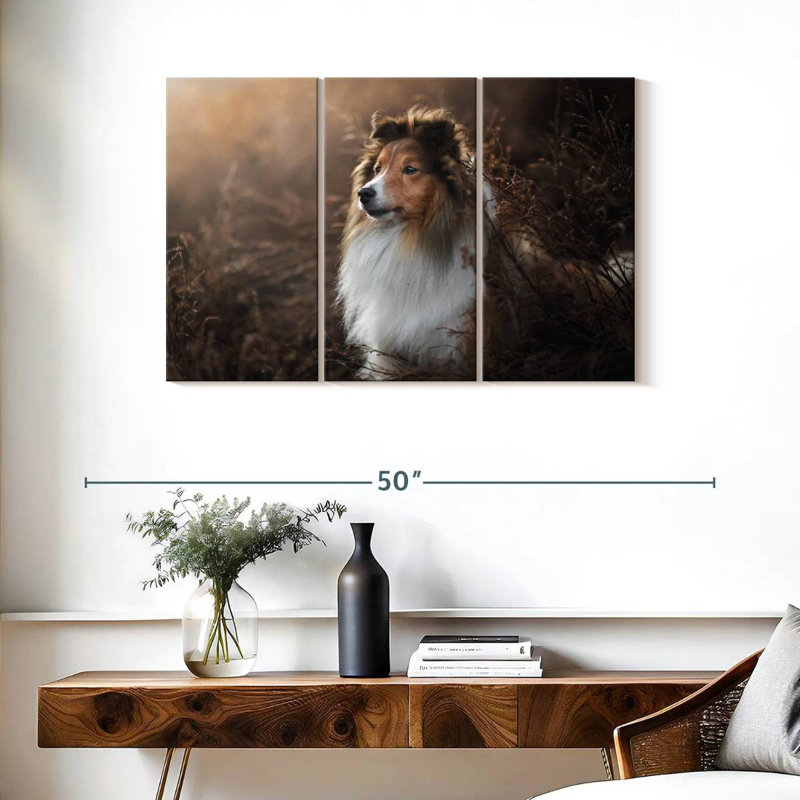 Brampt Gorgeous Sheltie Dog, 24" H x 38" W