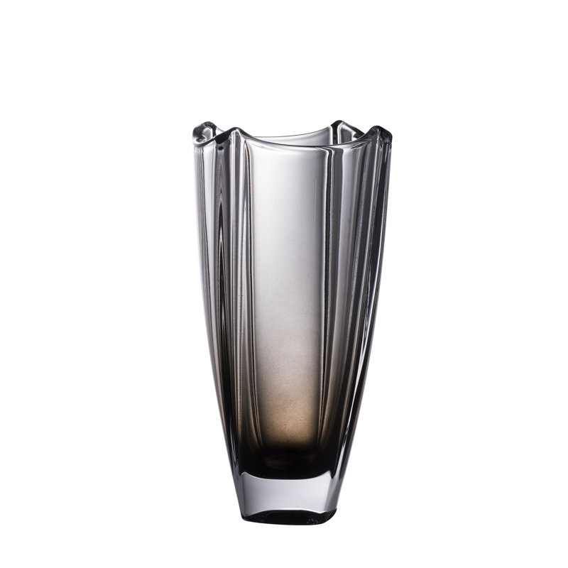 Table Vase, 10" H x 6" W x 6" D, Green