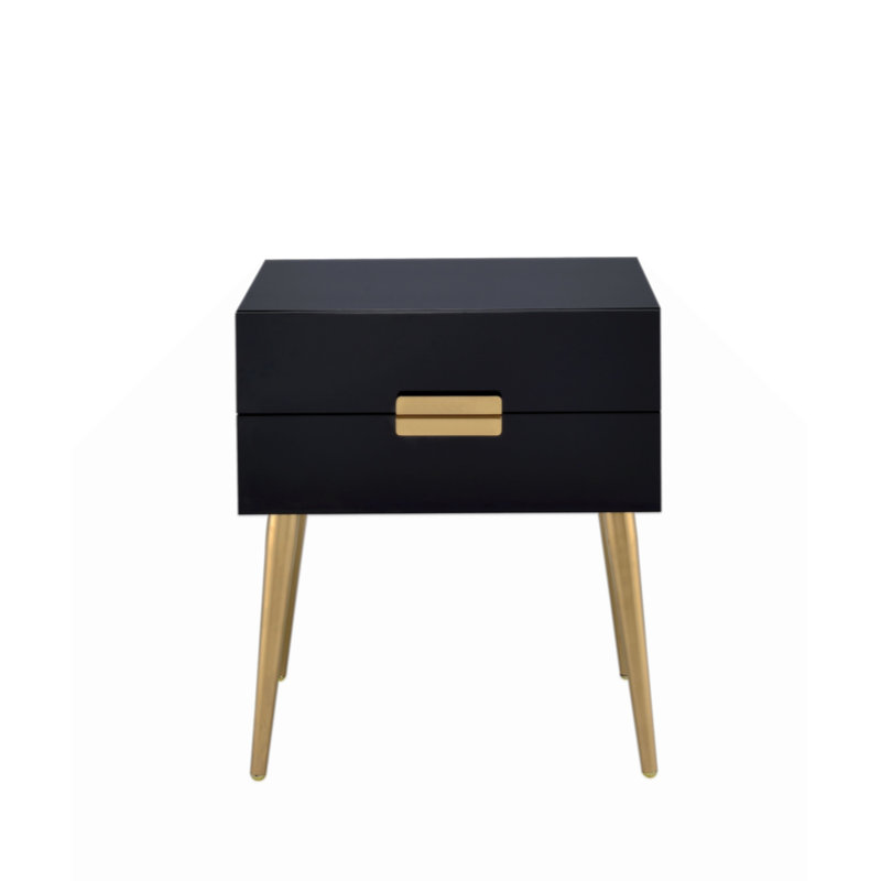 Table d'appoint Pruitt, Noir, noir, noir, noir