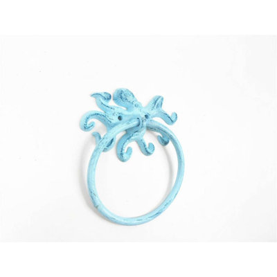 Porte-serviettes de octopus en fer moulé en cuivre
