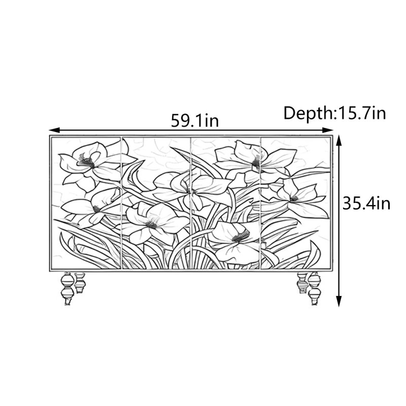 Armoire d'entrée en bois massif rétro français