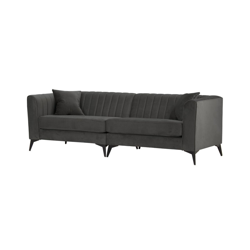 Ahmaud 4 Seater Sofa, Dark Grey