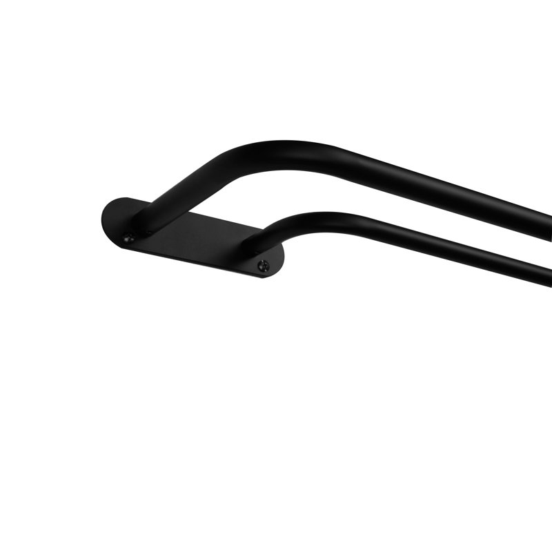 1 tringle à couteaux simple réglable Tariq, H 1 po x l 72 po x P 1 po, Noir mat