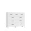 Commode haute à 9 tiroirs peu encombrante avec glissières coulissantes pour le rangement à la maison-132207513