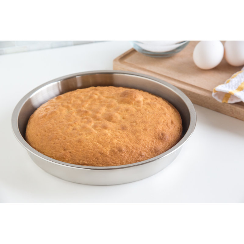 Fox Run 9-Inch Round Stainless Steel Cake Pan