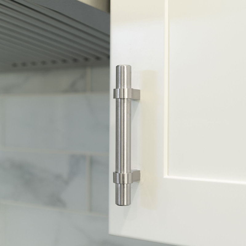 Milan Series Cabinet 10-1/8" Center to Center Bar Pull Handle, Brushed Nickel