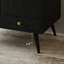 Meuble-lavabo autoportant contemporain avec plateau en faux marbre et lavabo en céramique, armoire de rangement à double porte de 30 po, bois d'ingénierie imperméable