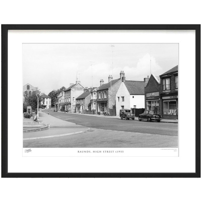 Raunds, High Street C1955 - Single Picture Frame Print, 28cm H x 36cm W x 2.3cm D