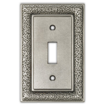Hammered 1-Gang Toggle Light Switch Wall Plate