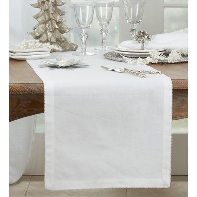 Recotting Solid Color 100% Cotton Table Runner