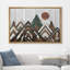 Western, effet de bois, paysage, pin ensoleillé, montagne, nature, ferme, décoration murale, chambre à coucher, impression sur toile-93389129-93389131