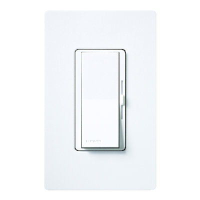Diva 1.5-Amp 3-speed Wired Rocker Fan Control Wall Plate Included, White