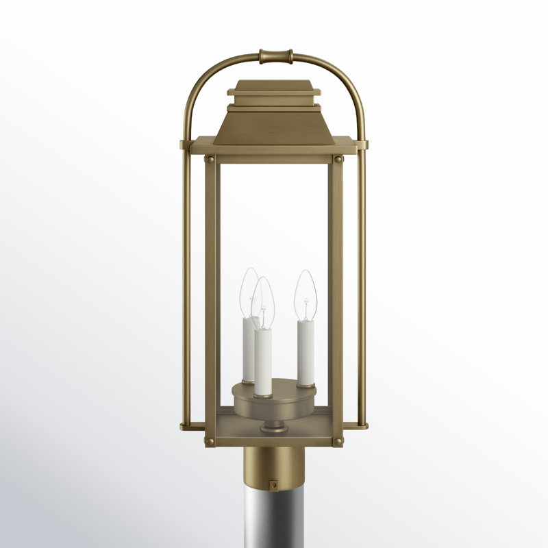Newson Seeded Lantern Head, Painted Distressed Brass