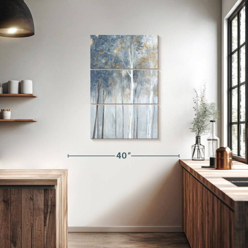 Harnek brouillard et or II, H 38 po x l 24 po