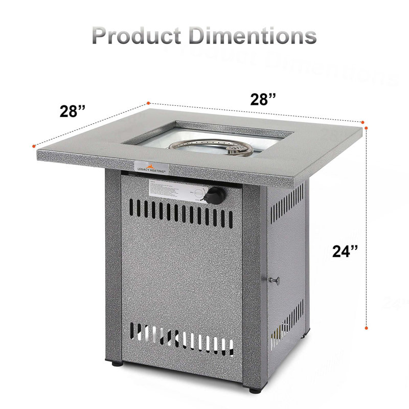 Outdoor Propane Fire Pit Table,50,000BTU, Outside Gas Dinning Fire Table with Lid, Rattan & Wicker-Look, Lava Stone,ETL Certification, with Adjustable Flame Apply to Garden Patio Backyard