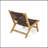 Durable Acacia Wood Outdoor Armless Lounge Chair Set For Comfortable And Stylish Patio Seating-680956932