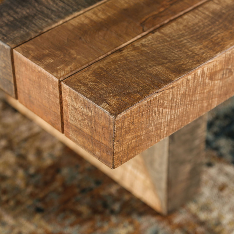 Table basse en bois massif Alzuphar