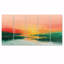 «Green Red Magical Sunset Dunes I - Desert», art mural sur toile-36770851