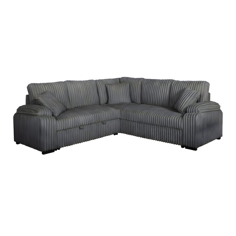 Canapé modulaire 3 pièces Neeha, Gris