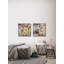 « antique sentiments »-2 pièces, ensemble de 2 reproductions de peintures à l’aquarelle sur toile-30750821