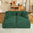 79" Compression Oversized Chaise Lounge Chair Indoor, Corduroy Upholstered Sofa Bed With 2 Throw Pillows, Sleeper Chair, Reading Chair, Comfy Lounge Chair Indoor, Cloud Sofa, Fluffy Couch-2071000808