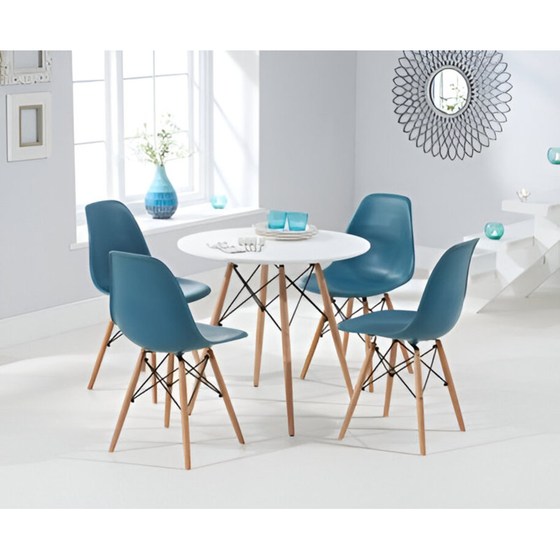 Chaise d'appoint Chu, Bleu sarcelle
