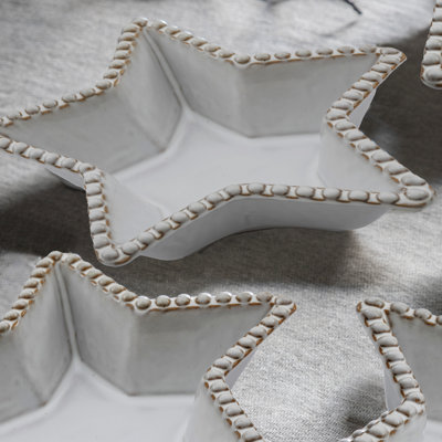 Beaded Star Plate (Set of 3) 255x245x35mm