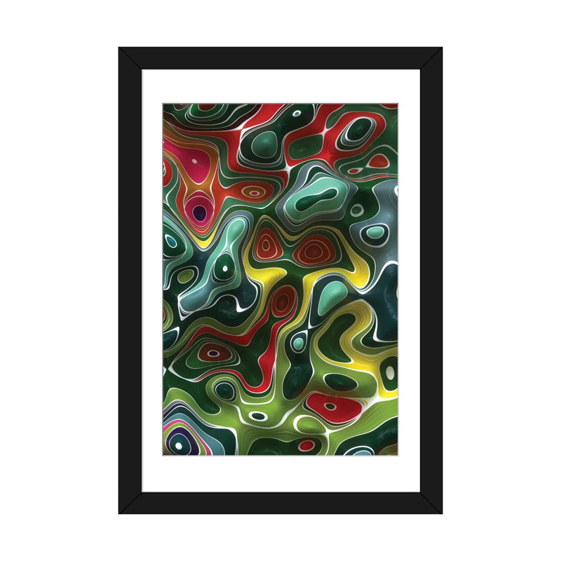 « bizarre » par danny fabrice, reproduction d’impression sur toile tendue, H 32 po x l 24 po x P 1 po, Papier avec cadre noir