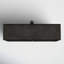 Octavie 13.0L X 4.5W X 8.1H Black Metal And Wood Rectangular Table Clocket