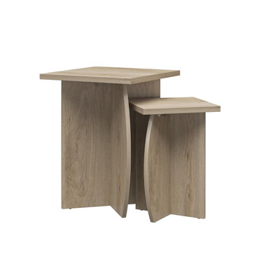 Annilee Pedestal Side Table Set