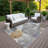 Machine Washable Indoor/Outdoor Lansford ACN2381 Circles Rug-598363988