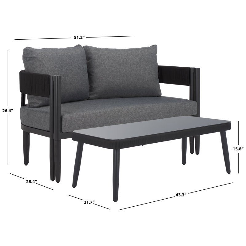 Outdoor 5 - Piece Conversation Set, Gray