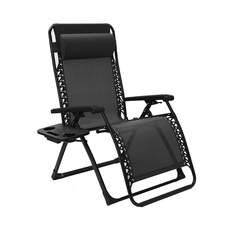 Folding Zero Gravity Chair, Black