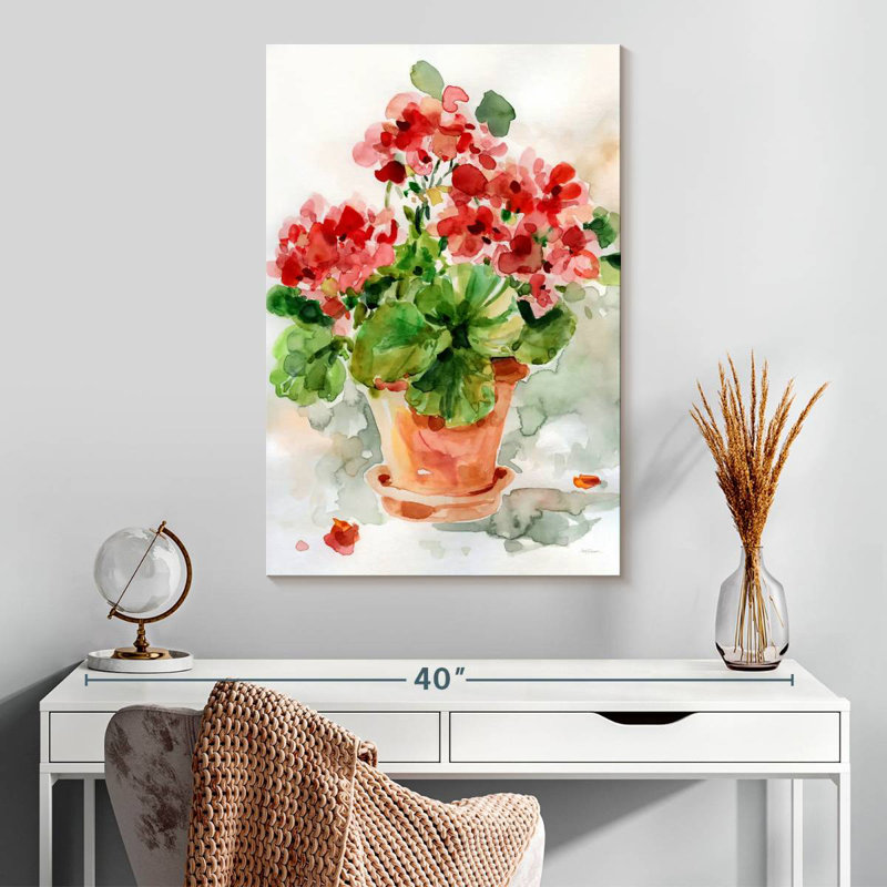 Harnek Summer Geranium I, 30" H x 20" W