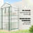 Mini Greenhouse with Screen Roof, Portable Small Greenhouse, White-123764094-124526371