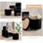 Round Corduroy Storage Ottoman with Reversible Tray Lid-796729043