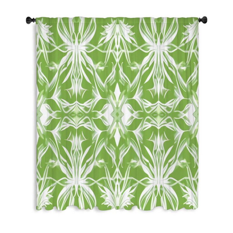 Yulliana Sheer Curtain Single Panel, 53" W x 87" L